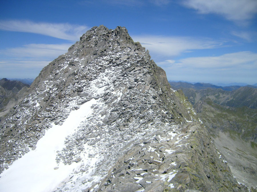 Rosswandspitze - Gipfelbereich, Südgrat rechts - Bergtour, Zillertaler Alpen, Tirol