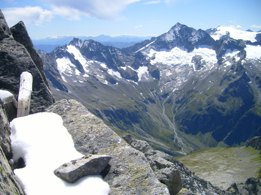 Rosswandspitze - Gipfel Blick Keilbachspitze Löffler - Bergtour, Zillertaler Alpen, Tirol