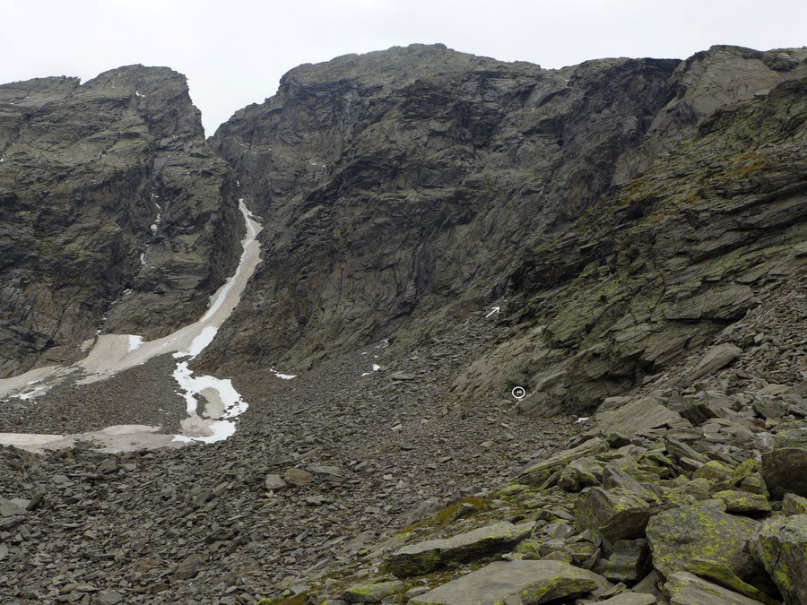 Durreck - Bergtour, Normalweg, Südostgrat, Rein in Taufers - Gedenktafel und Abzweig der Schuttrinne