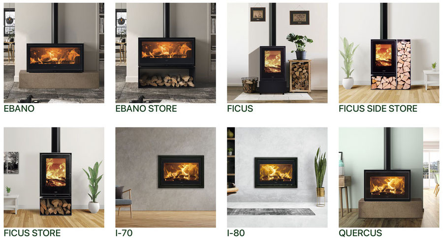 Kunst Stove Kaminofen Ebano Ficus Quercus günstig kaufen