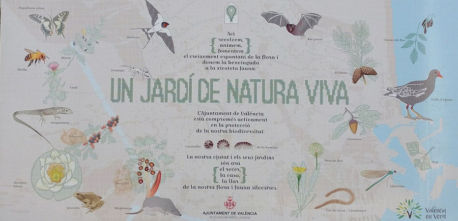 El Parque de la Rambleta es un jardín de naturaleza viva, con numerosas especias.