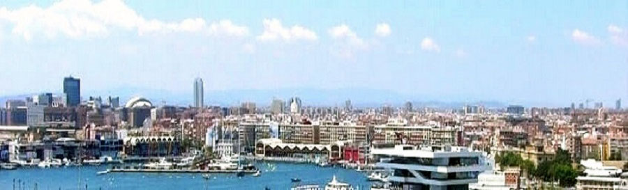 La Ciudad de Valencia vista desde el puerto.