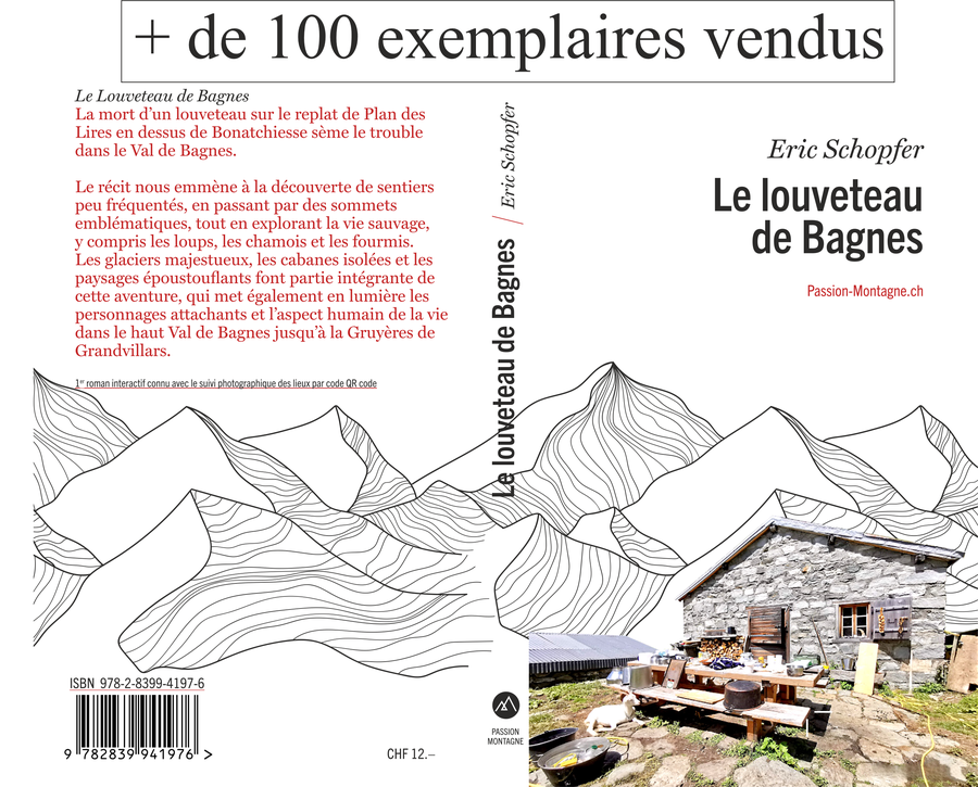 La superbe couverture du livre créée par Tim Meylan. Image: Ecurie de Sovereu / Val de Bagnes