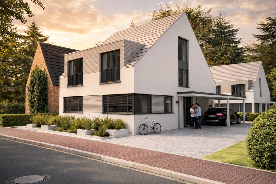 Projektierung, 2 DH,4WE,KFW55,NachverdichtungAngelmodde,Perpektive1
