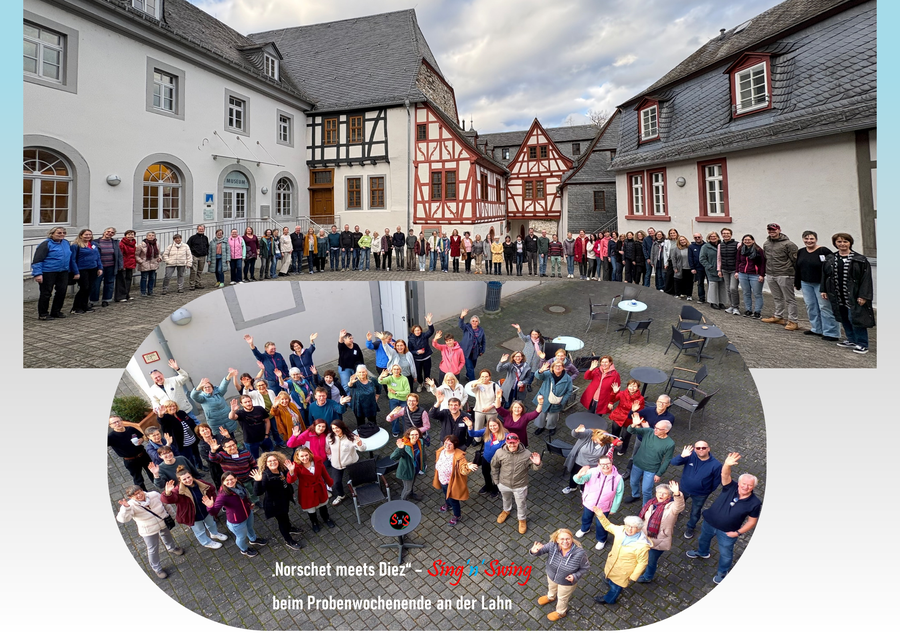 'Norschet meets Diez' Pop-Jazz-Chor Sing'n'Swing Probenwochenende 2026 in JHB Diez an der Lahn