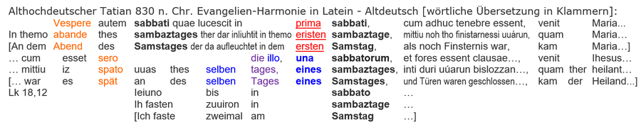 Altdeutscher Tatian Evangeilen Harmonie Diatessaron, 830 n. Chr.