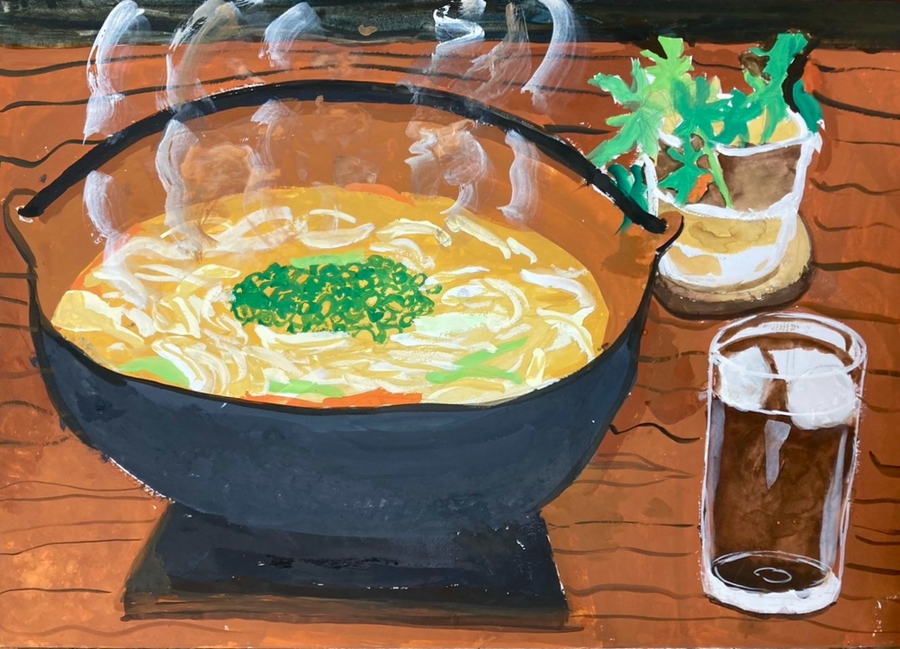 佳作「ほうとうおいしかったよ」小5吉野衣織（蘇我教室）