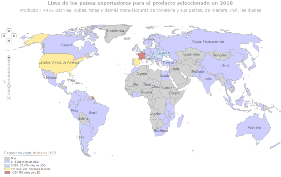 Datos del 2018, fuente https://www.trademap.org/Country_SelProduct_TS_Map.aspx?nvpm=3%7c%7c%7c%7c%7c4416%7c%7c%7c4%7c1%7c1%7c2%7c2%7c1%7c2%7c1%7c1