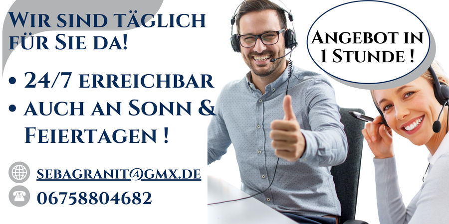 24/7 Kundensupport - Natursteinhandel auf Maß