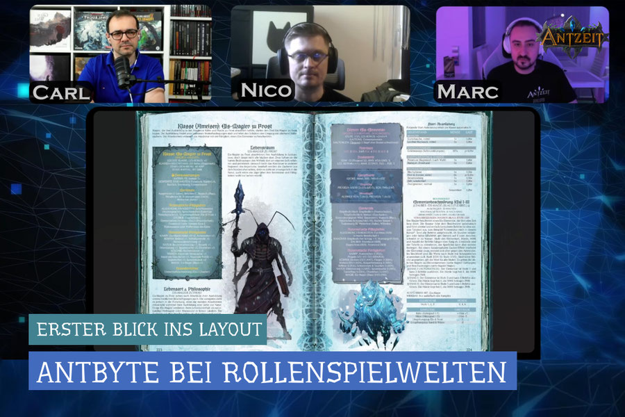 Antzeit: Ein Rollenspiel im Reich der Fantasy-Ameisen, Rollenspielwelten