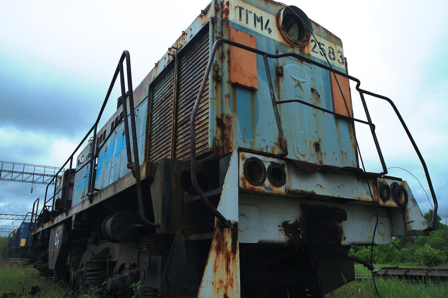 Alte Diesellok ("Taiga-Trommel")
