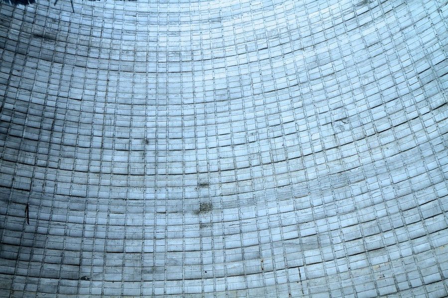 Betonmuster im Kühlturm