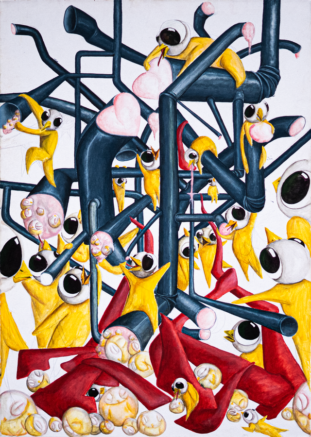 Abundance Ex-Boom Naive – acrylic on canvas 2023 100x70