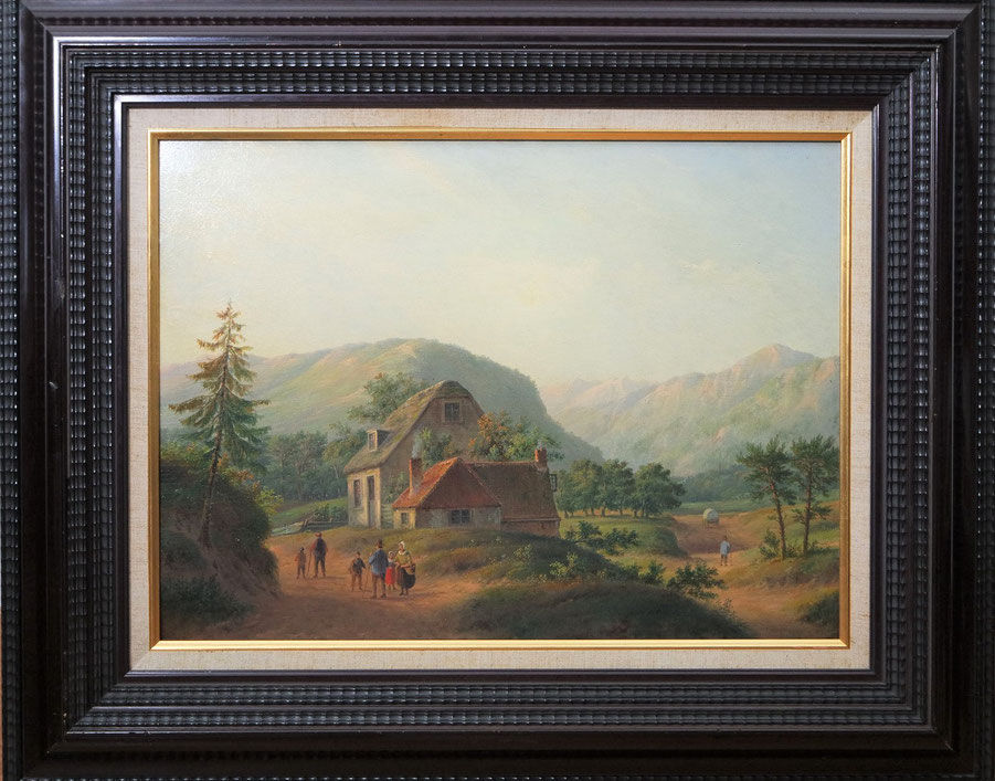 te_koop_aangeboden_een_landschaps_schilderij_van_de_nederlandse_kunstschilder_carl_eduard_ahrendts_1822-1898