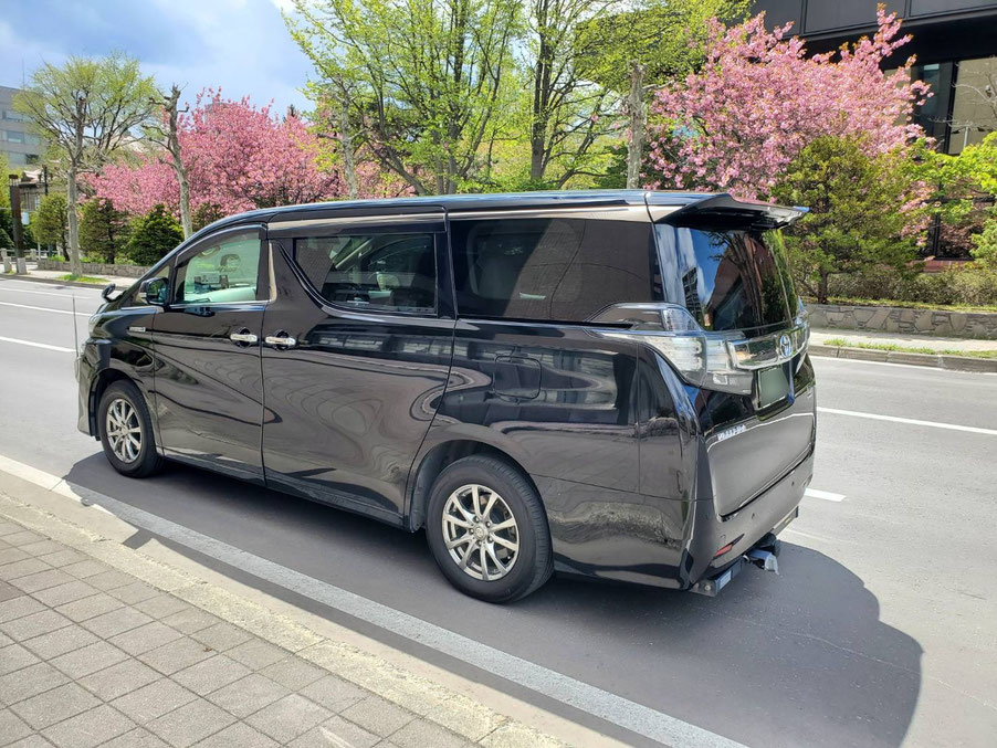 北海道太田タクシーで使用している車両（ベルファイア）です。