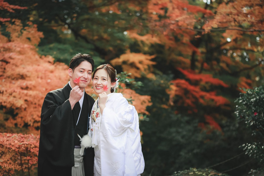 山梨和装前撮り紅葉ロケ受付中