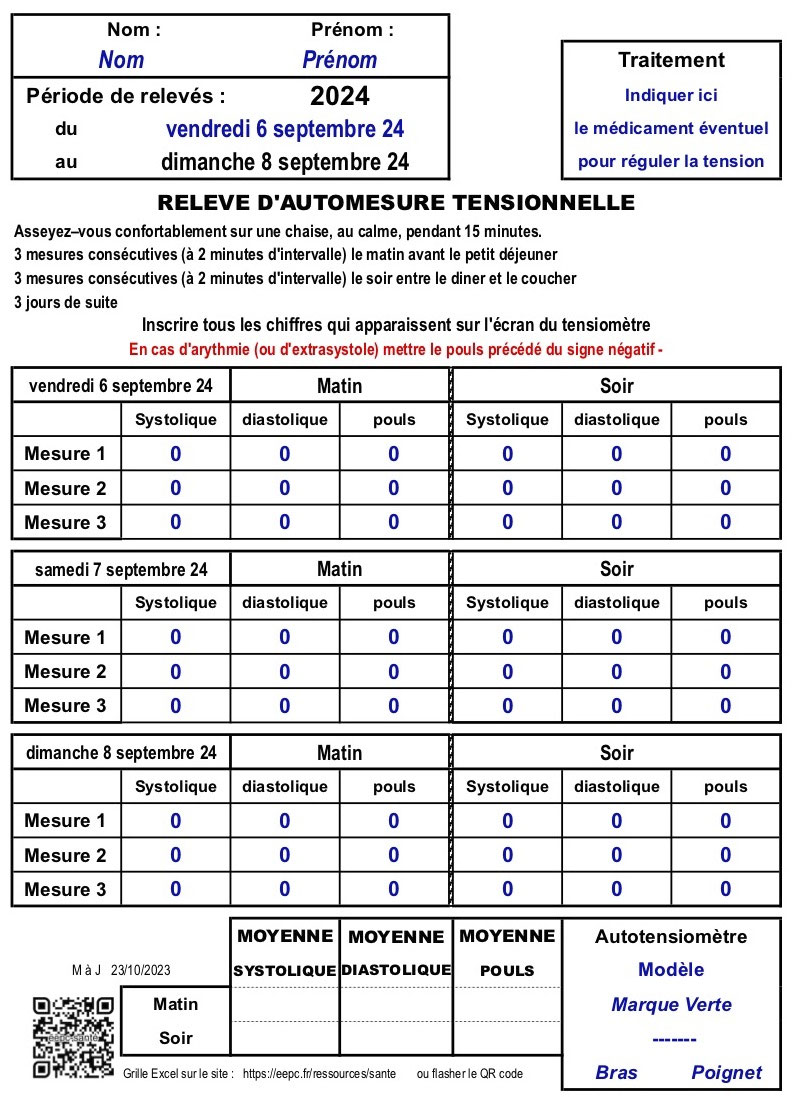 Sante Automesure Tensionnelle Evangile Espoir Pour Chacun