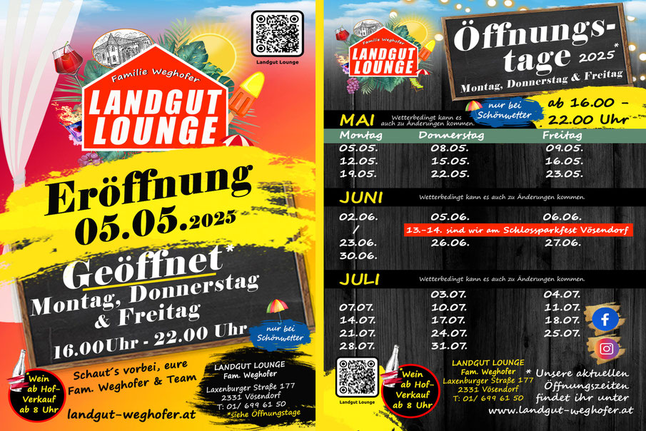 Landgut Weghofer, Vösendorf, Familie Weghofer, Rote Hütte, Weghofer Alm, Weghofer Weine, Landgut Lounge, Winzerclub, Sturmzeit, Punsch, Erdbeeren, Vinothek, Geschenke, Frühstücksbox, Steirer Rudi, Gastronomie, Events, Feste, Containerlager, Lagern