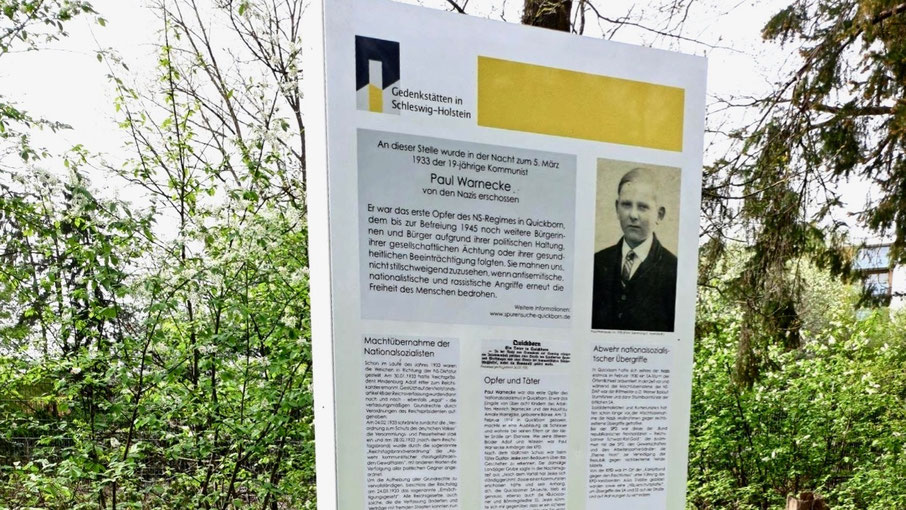 Zum Gedenken an Paul-Warnecke an der Stele im Paul-Warnecke-Weg rufen die GRÜNEN auf
