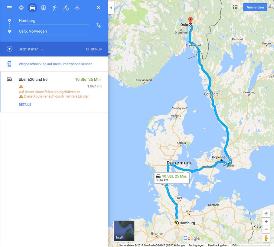 Mit Dem Auto Nach Norwegen Kosten