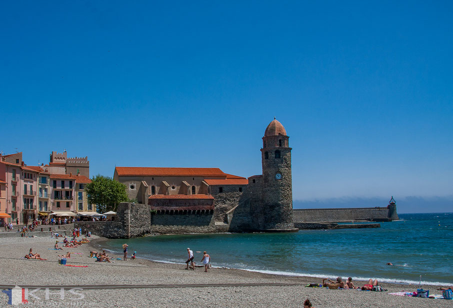 Bild: Collioure mit Kirche Notre Dame des Anges