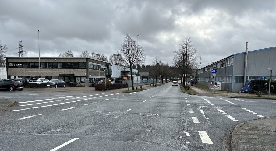 Kreuzung Robert-Bosch-Straße und Max-Weber-Straße (Quelle: Stadt Quickborn)