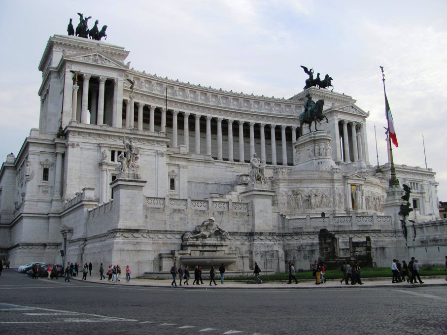 Il Vittoriano inauguré en 1911 pour célébrer les 50 ans de l'unité italienne