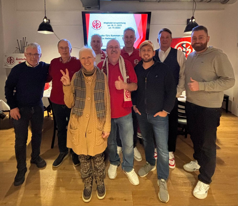 Vorstand seit November 2025 - von links nach rechts: San.Rat Dr.Wolfgang Klee - Franz Josef Peitz - Elke Demmler - Stefan Paul - Gerhard Maurer - Dr. Harald Süs - Dr. Florian Deckers - Norbert Krambs - Dr.Jens Weusmann - es fehlt: Christina Kärtner