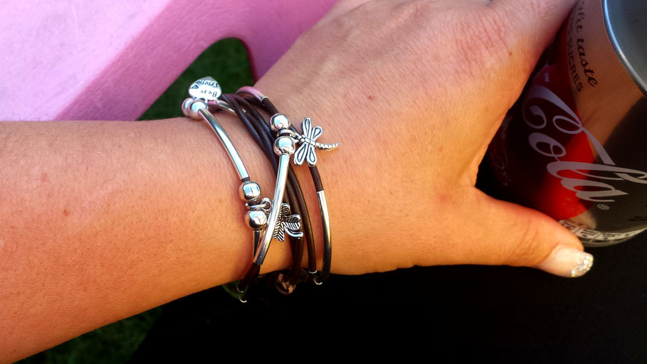 Bracelet transformable en collier et personnalisable Manoléo Fantaisies fait main en France