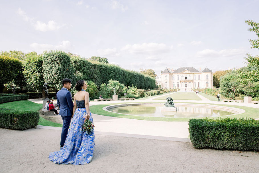 wedding in the Rodin museum