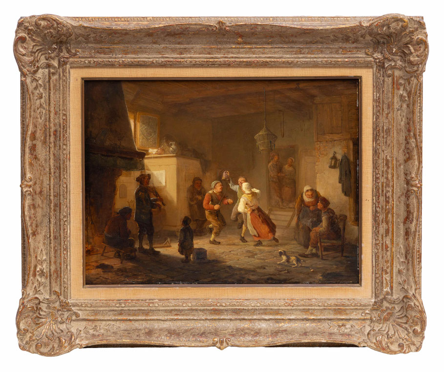te_koop_aangeboden_een_prachtig_schilderij_van_de_vlaamse_kunstschilder_adriaan_ferdinand_de_braekeleer_1818-1904_bij_kunsthandel_martins_anno_2018_te_wolvega_friesland_nederland
