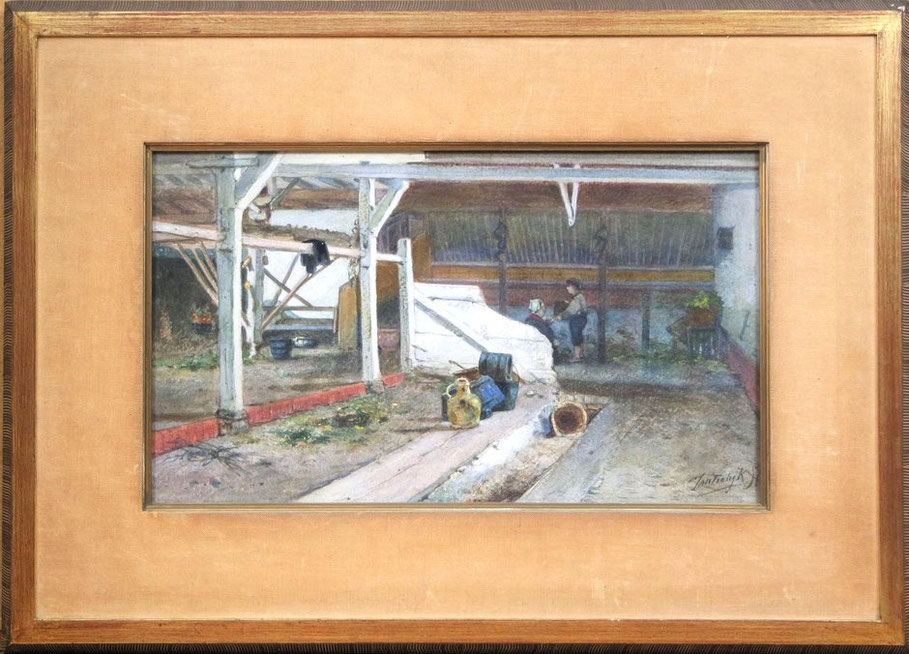 te_koop_aangeboden_een_aquarel_van_de_nederlandse_kunstschilder_jan_vrolijk_1846-1894_romantiek_19de_eeuw