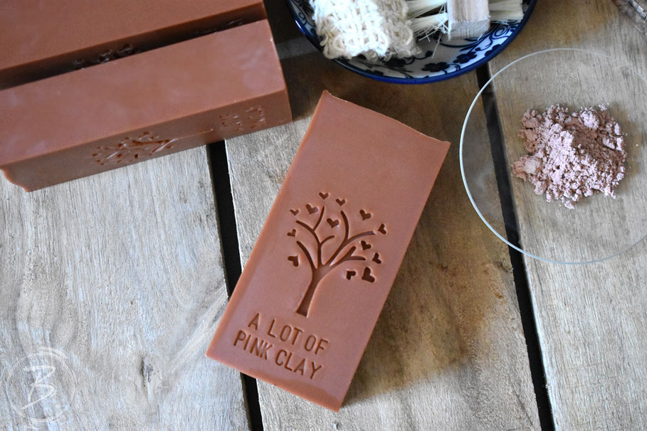 B.nature I Handmade Soap with Lot's of Pink Clay