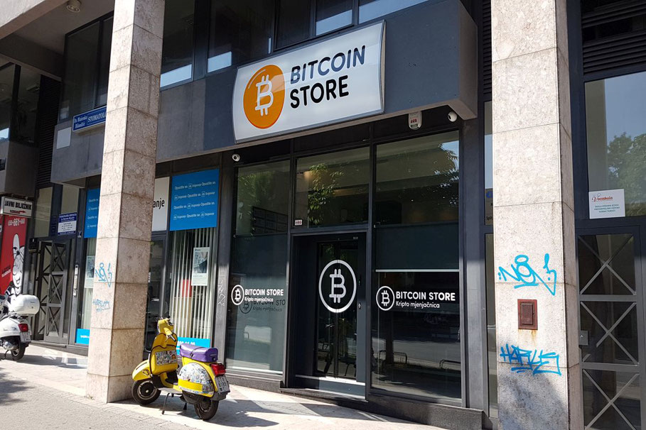 Der Bitcoin-Store von Außen 