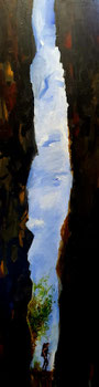 "Ohne Titel", 165 x 60cm, Acryl auf Leinwand  2022