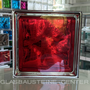 SEVES NEW COLOUR SCARLATTO Q19 O MET Wave Red Glass Block Glassblok Norge glass blokk glassblokker Polska szklane bloki Szklany klocek Luxfer Serbia Montenegro Србија стаклени блок Kosovo Albania bllok xhami 