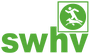 Grünes Logo mit den Buchstaben 'swhv', darüber ein Quadrat mit einer stilisierten rennenden Menschen und neben ihm ein Hund.