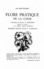 Flore pratique de la Corse - Couverture de la 3e edition de 1978