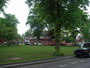 Kings Norton Green - the Bull's Head is visible behind the trees; the Saracen's is covered pending restoration 2007.
