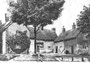 Kings Norton Green - Cottages demolished c1937, considered unsatisfactory by the Medical Officer for Health. Grateful thanks and acknowledgements for the use of this image to E W Green, Historic Buildings in Pen & Ink - The Work of William Albert Green.