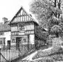 The Saracens Head - drawn in 1932. Grateful thanks and acknowledgements for the use of this image to E W Green, Historic Buildings in Pen & Ink - The Work of William Albert Green. See Acknowledgements.