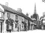 Kings Norton Green - Cottages demolished c1937, considered unsatisfactory by the Medical Officer for Health. Grateful thanks and acknowledgements for the use of this image to E W Green, Historic Buildings in Pen & Ink - The Work of William Albert Green.