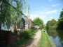 Looking towards Birmingham, the Worcester & Birmingham Canal viewed from Wharf Road.