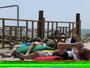 Schwerarbeit beim Tenniscamp 2008 in der Türkei