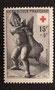 1955 - Au profit de la CROIX ROUGE - Taille douce - Dentelés 13 - L'ENFANT A L'OIE statut grecque -  Dessiné et gravé par Jules Piel  -YV 1049