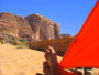 Relaxing, Wadi Rum in Jordanien