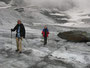 der abstieg übers ködnitzkees - am ausgeaperten gletscher