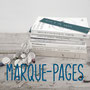 marque-pages, création reliure cousue Marie Donnot, atelier idéEphémère, 64260 Bielle