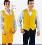 GILET UNISEX FODERATO GIALLO SOLE - COORDIANATO CON PAPILLON - GILET DONNA E GONNA LOSANNA