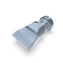 Kühlmittel Flachdüse mit Schlitz 28x0,4mm gerader Strahl (2-DU-SL-40-GS-0.4) 3D-Ansicht